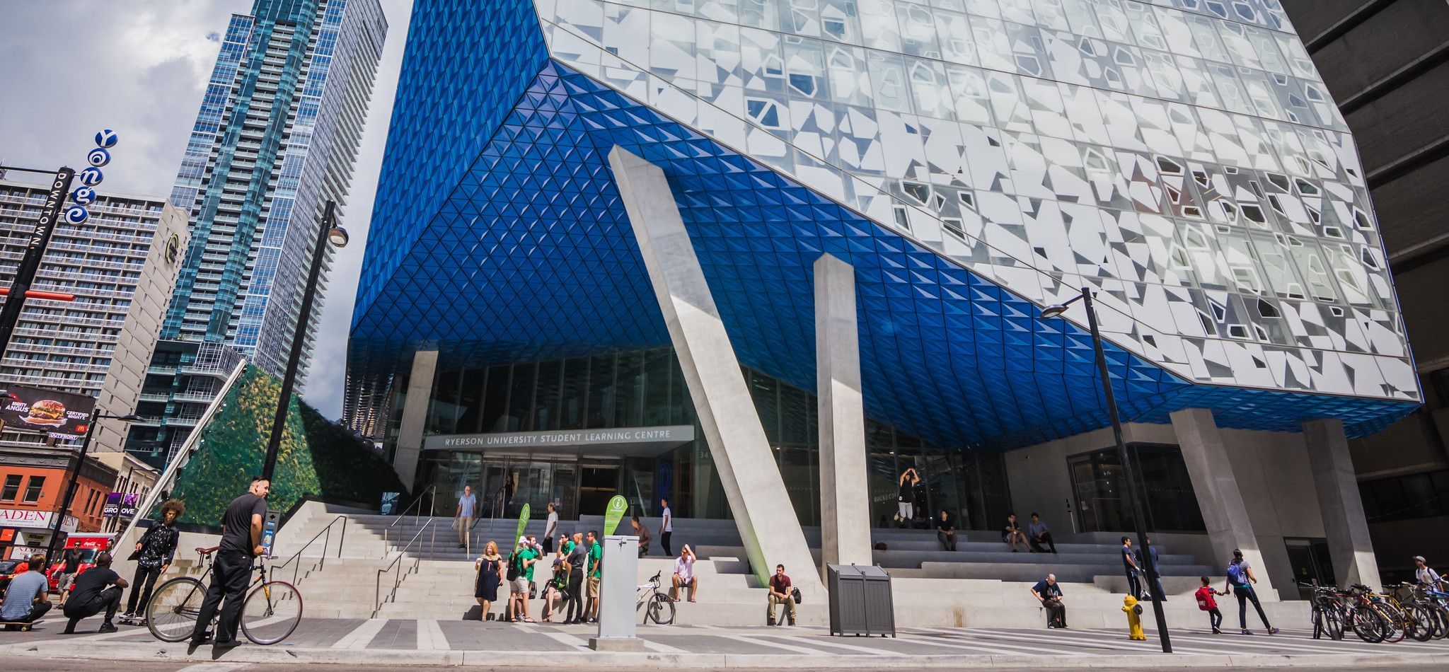 The new student services building at Ryerson University